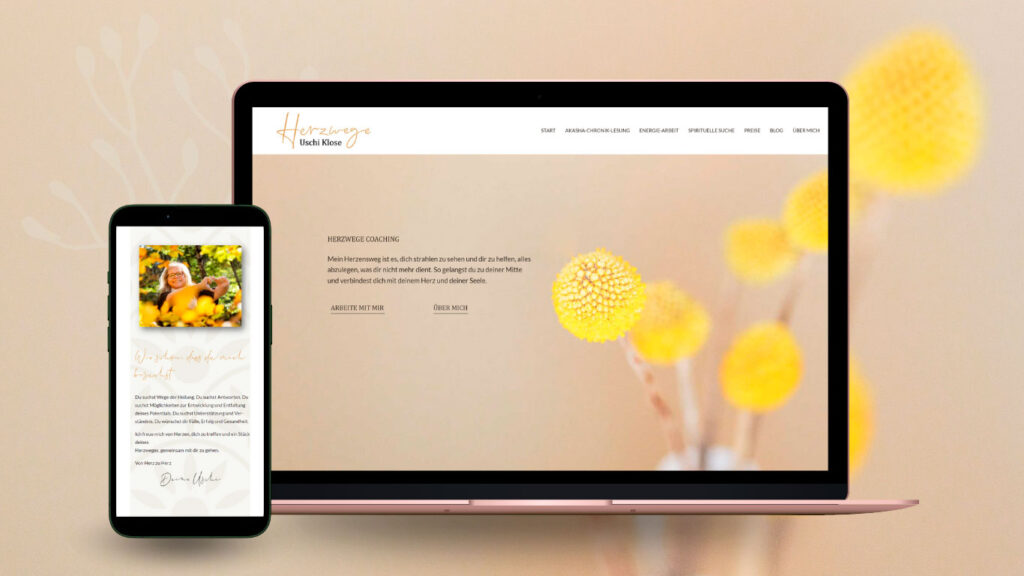 Brand- & Webdesign für Herzwege Uschi Klose